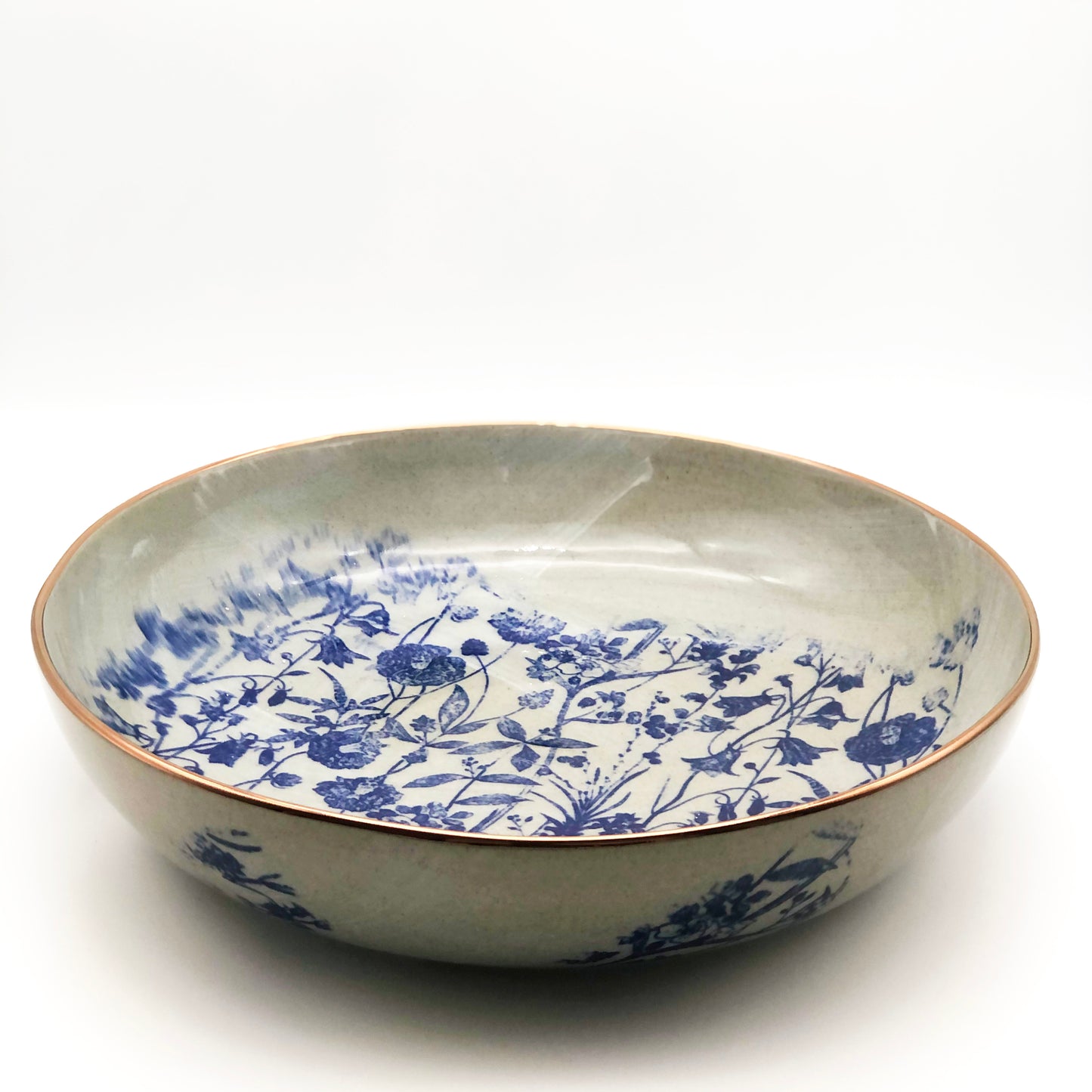 Blue Florals Serving Bowl