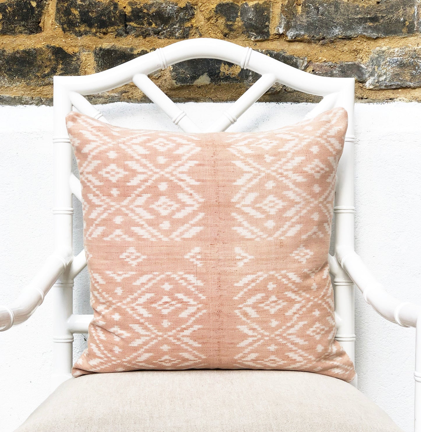 Ikat Cushion Cover - Rote Dusty Pink